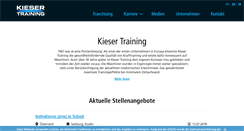 Desktop Screenshot of kieser-training.com